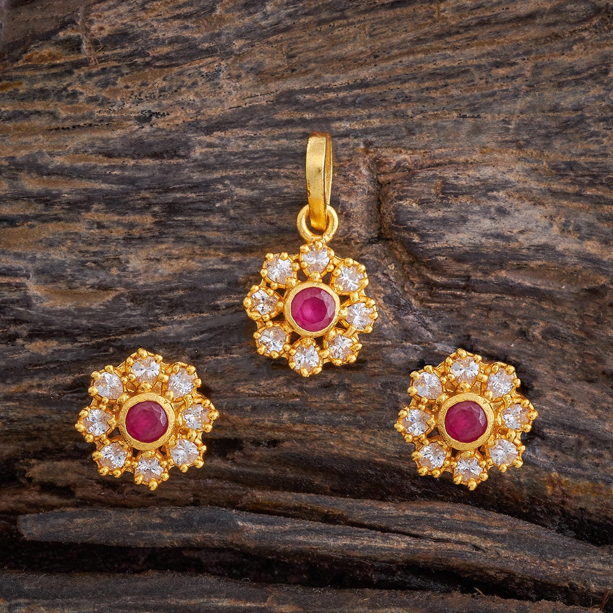 Silver Temple Pendant Earring 178552 - Image 4