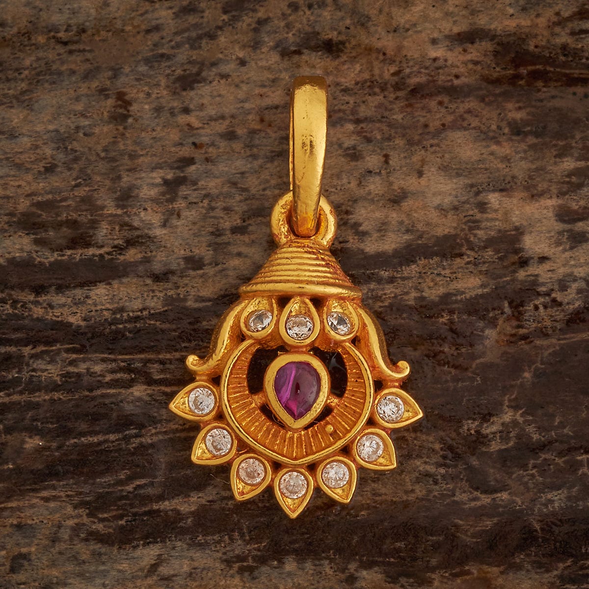 Silver Temple Pendant Earring 185406 - Image 2