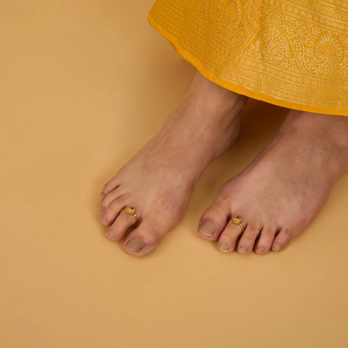 Silver Temple Toe Ring 165683 - Image 2