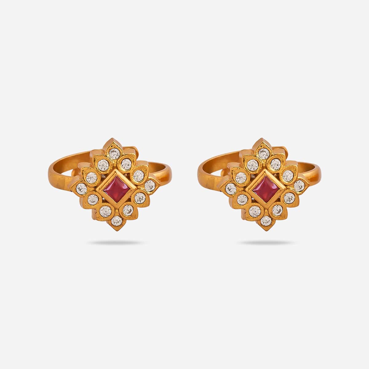 Silver Temple Toe Ring 165685 - Image 3