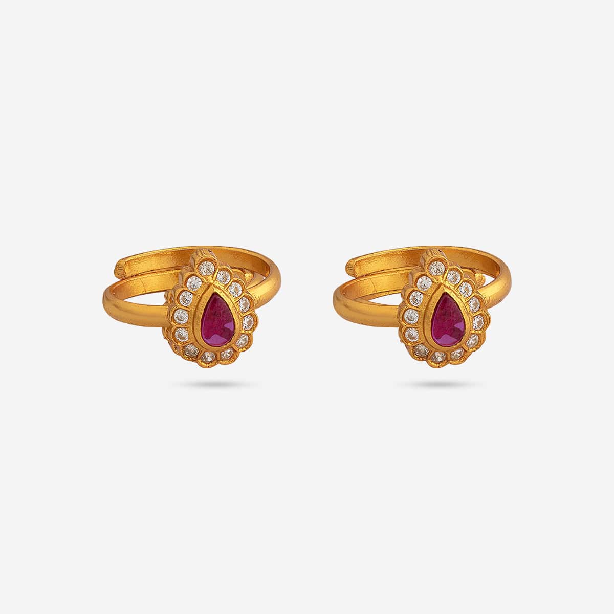 Silver Temple Toe Ring 172411 - Image 3