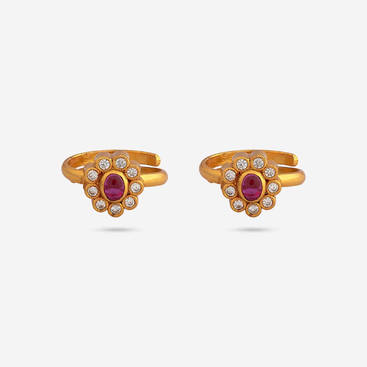 Silver Temple Toe Ring 181795 - Image 4