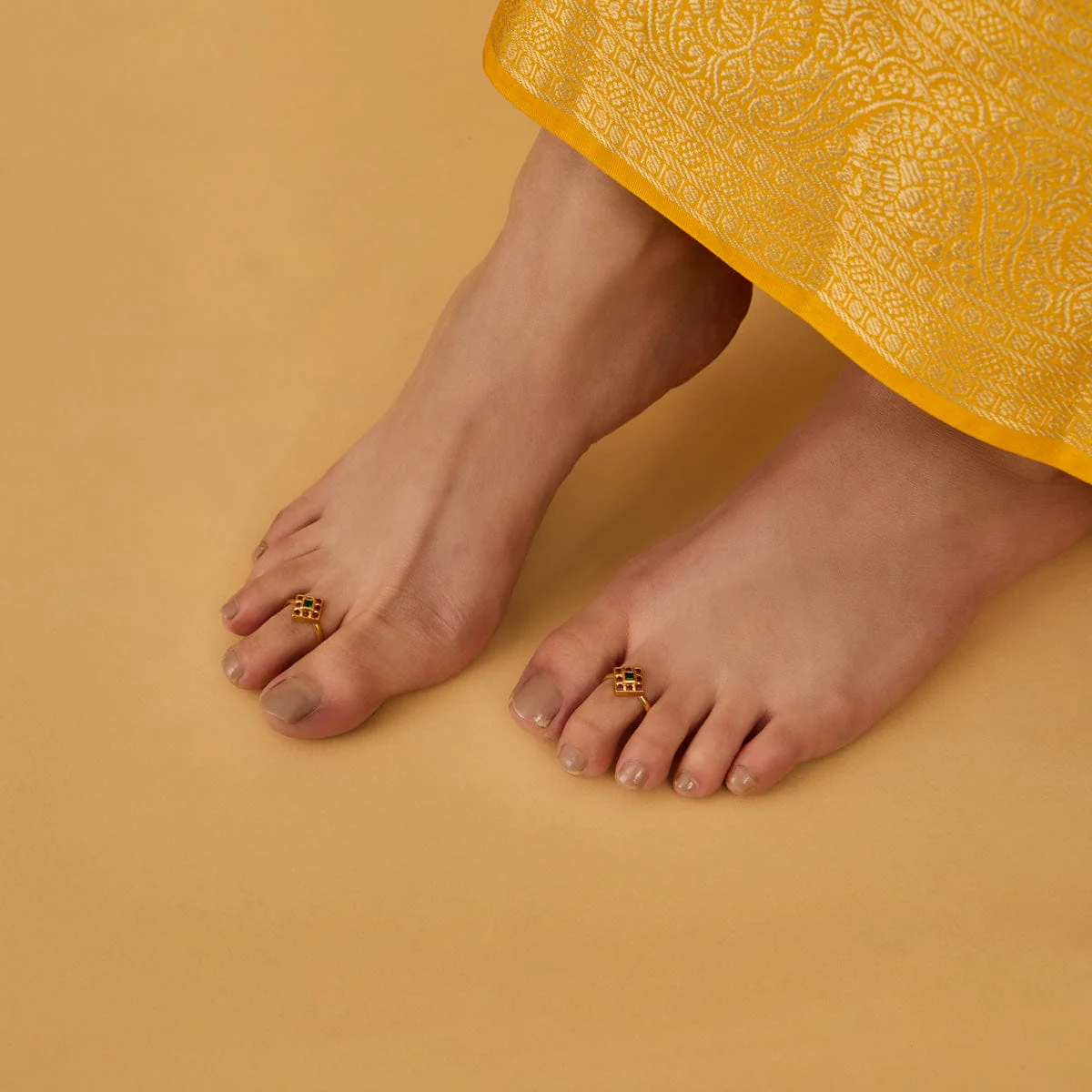Silver Temple Toe Ring 181797 - Image 2