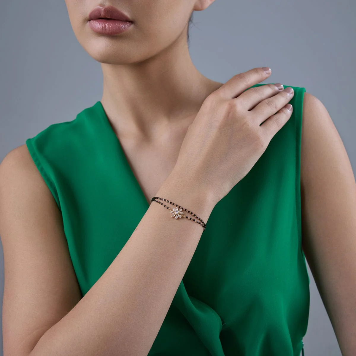 Trendy Mangalsutra Bracelet 184086 - Image 2