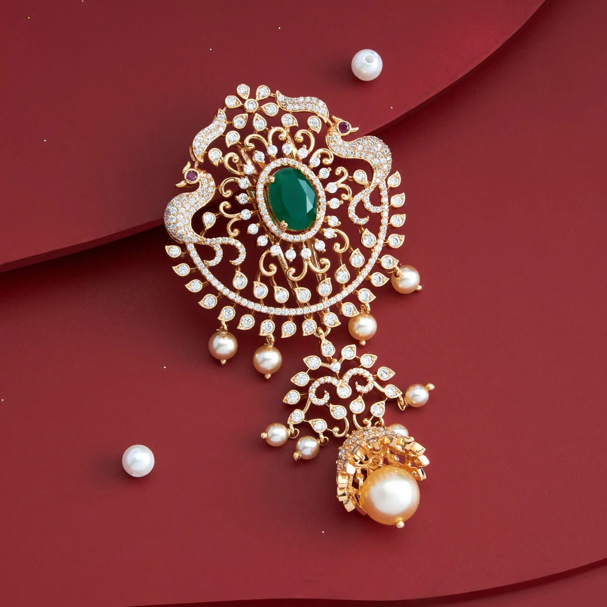 Zircon Hair Brooch 185637 - Image 2