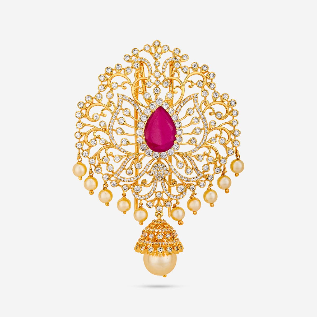 Zircon Hair Brooch 190911