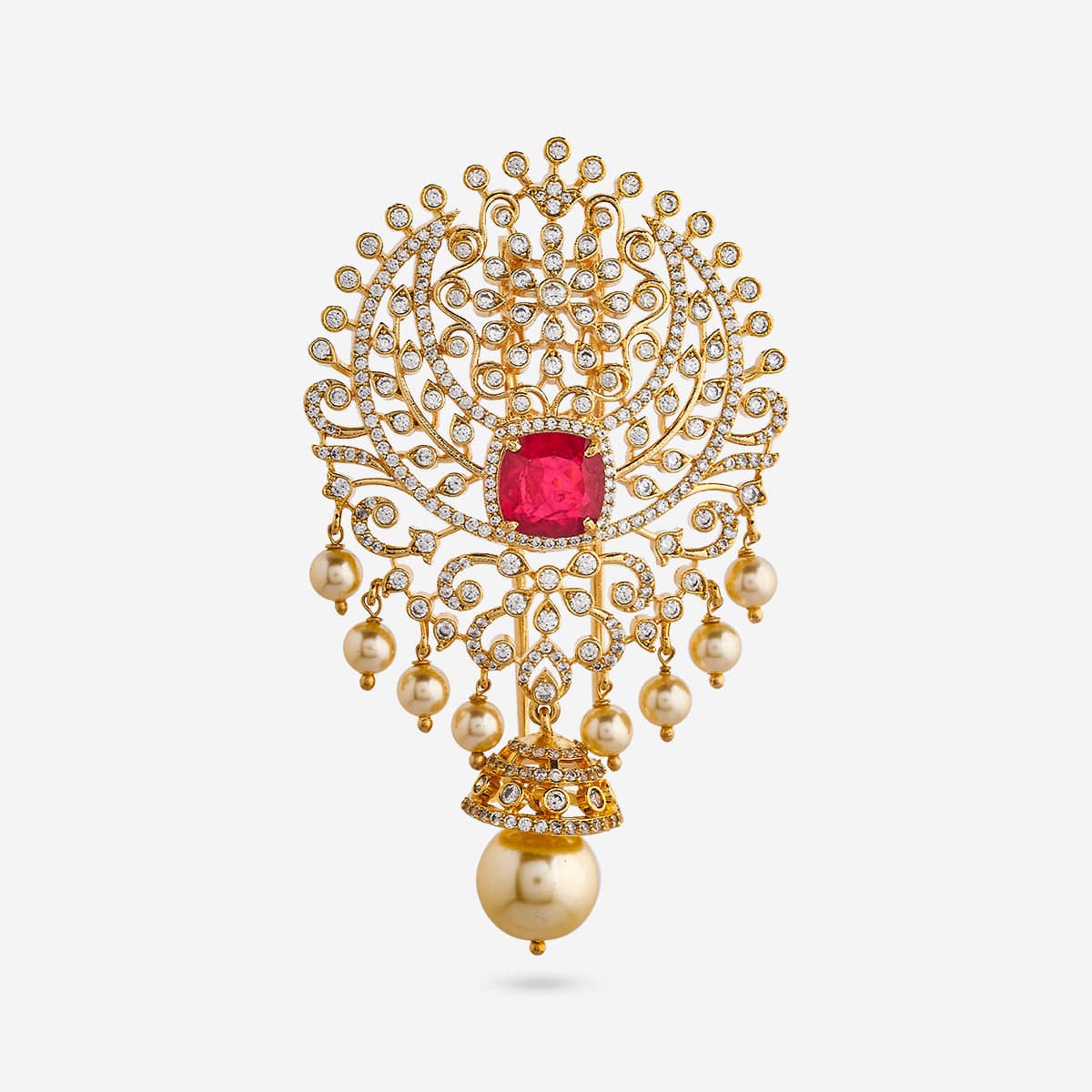 Zircon Hair Brooch 193736