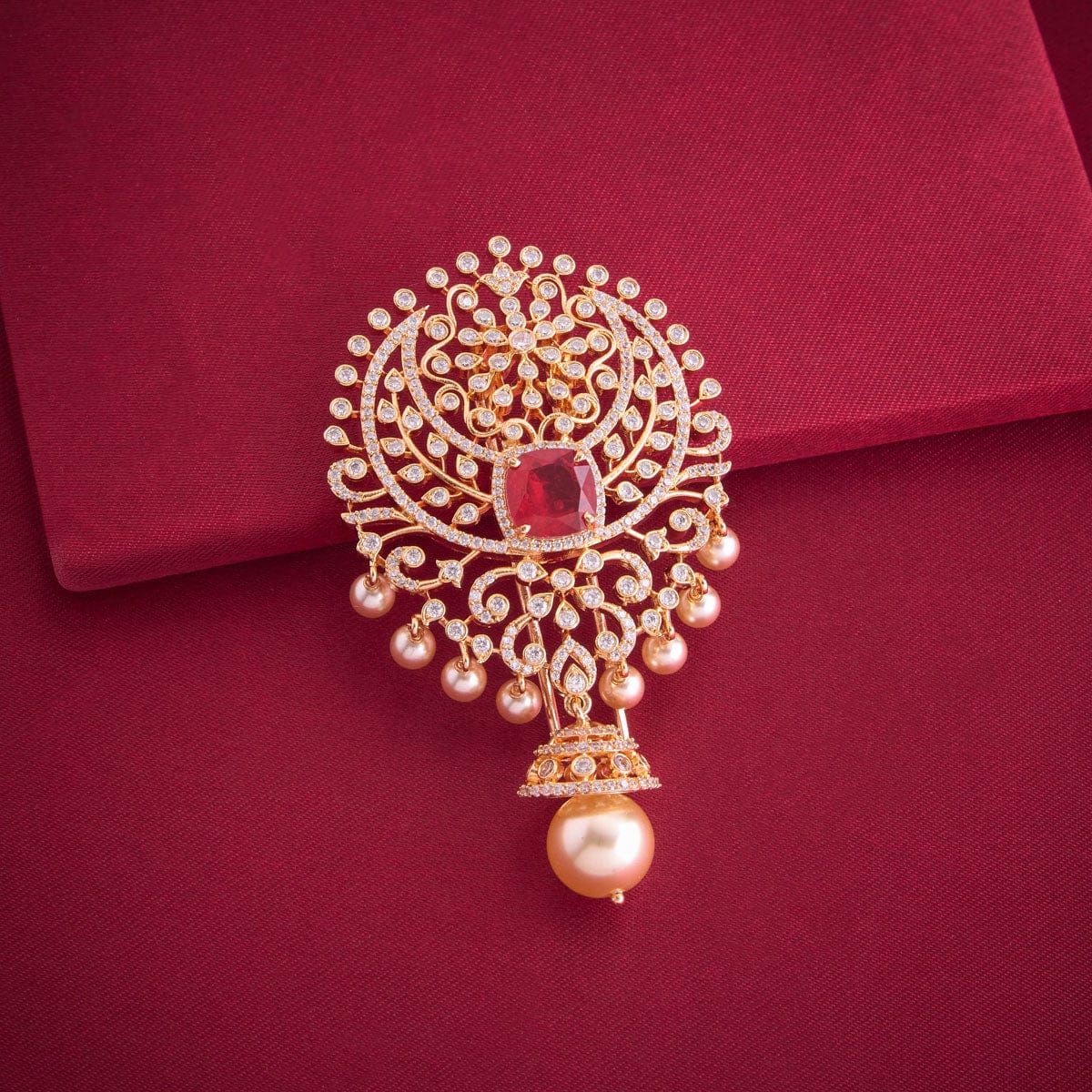 Zircon Hair Brooch 193736 - Image 2