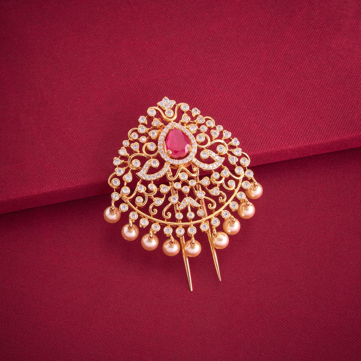 Zircon Hair Brooch 193737 - Image 2
