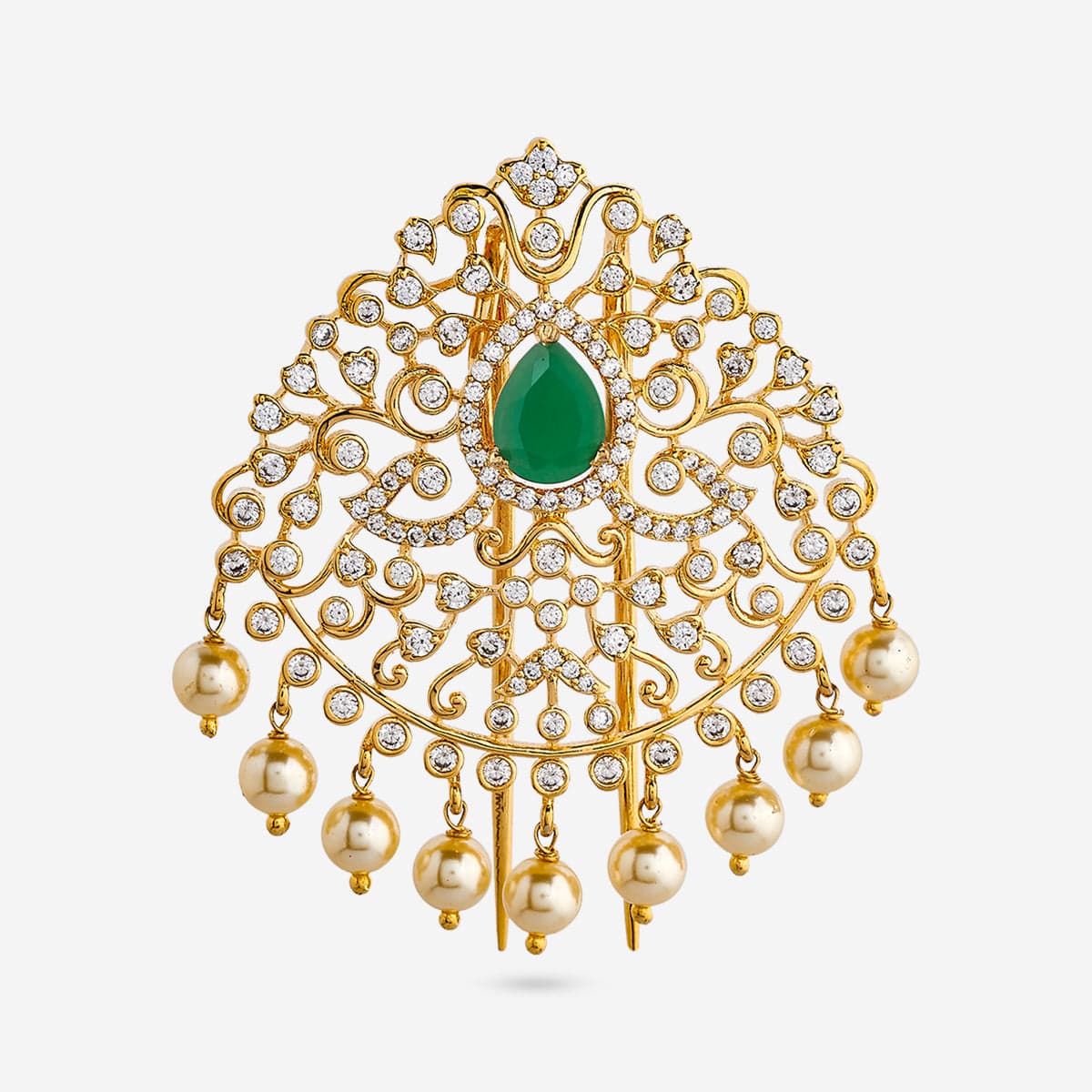 Zircon Hair Brooch 193737 - Image 4