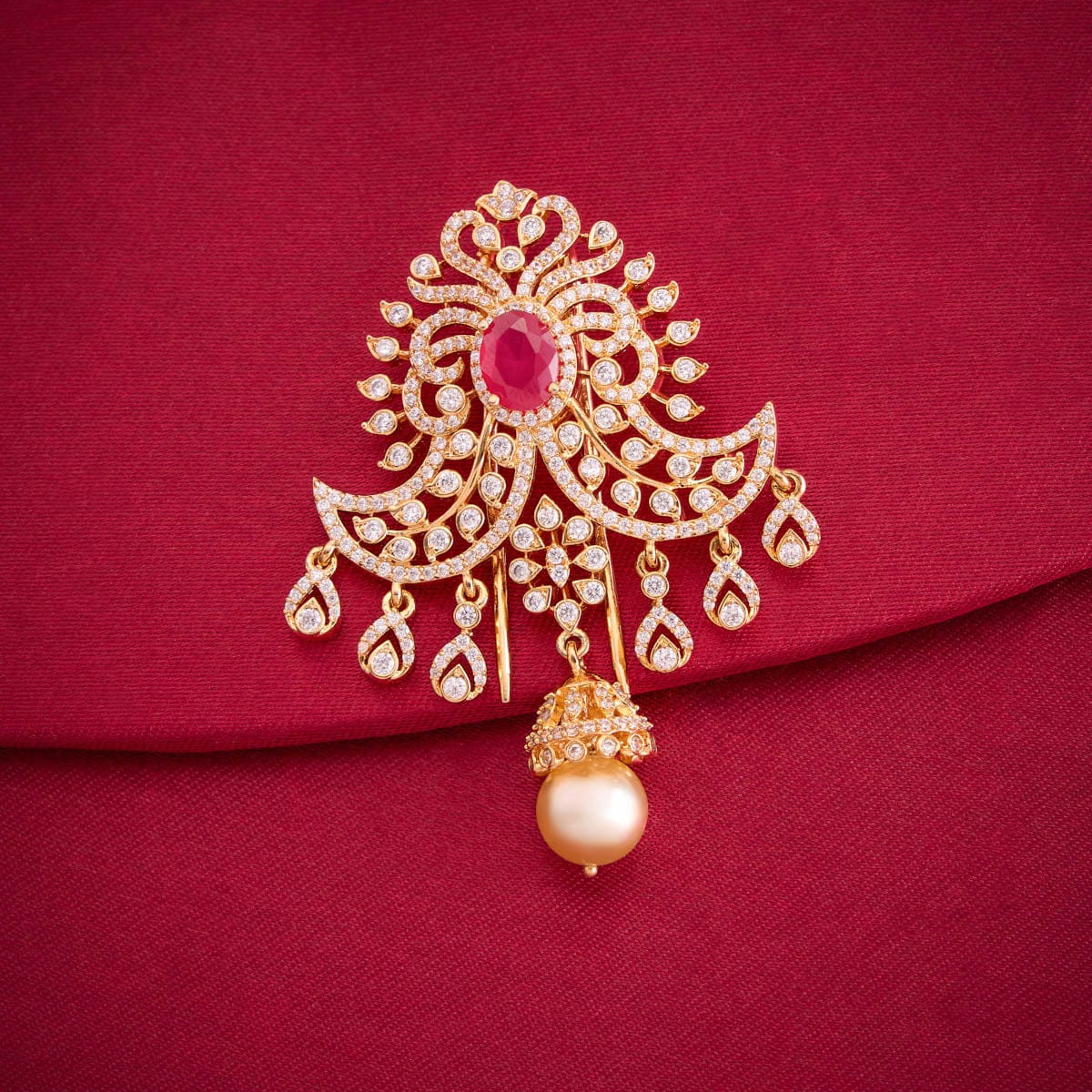 Zircon Hair Brooch 193739 - Image 2