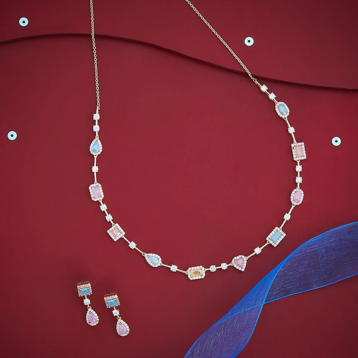 Zircon Necklace 185108 - Image 12