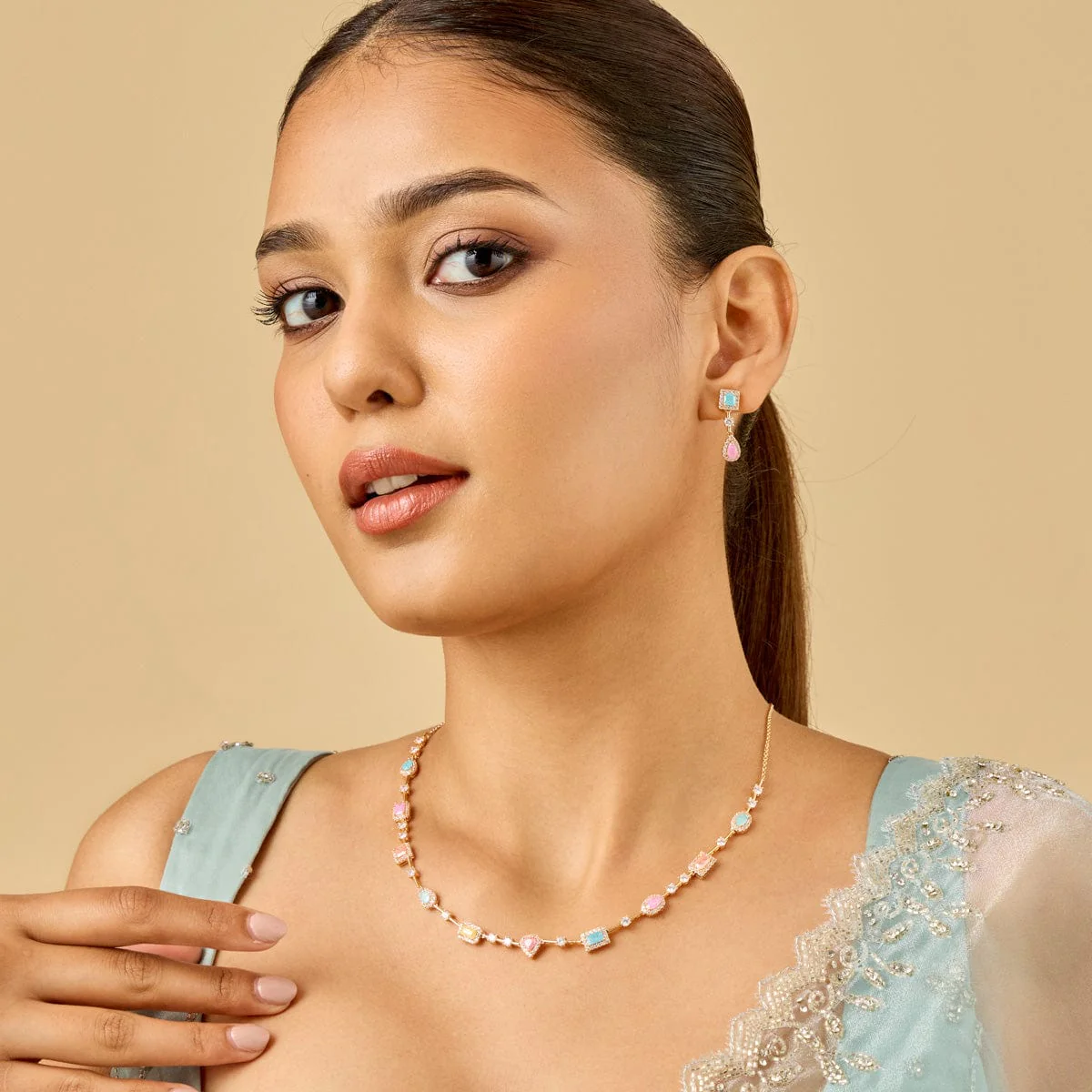 Zircon Necklace 185108 - Image 13