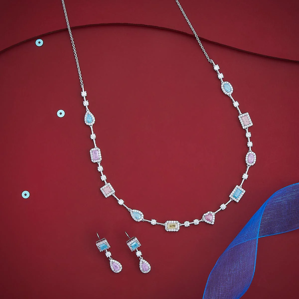 Zircon Necklace 185108 - Image 18