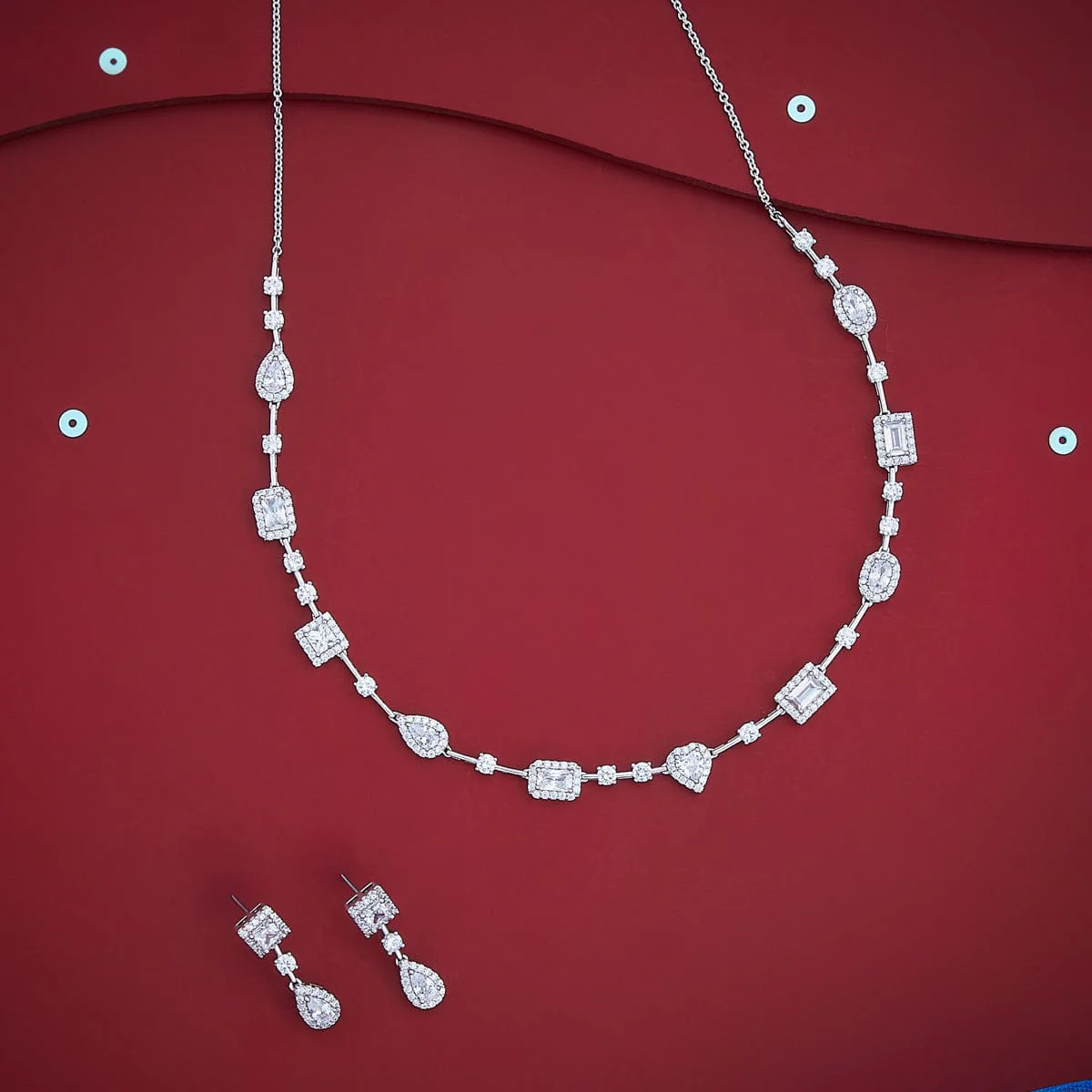 Zircon Necklace 185108 - Image 7