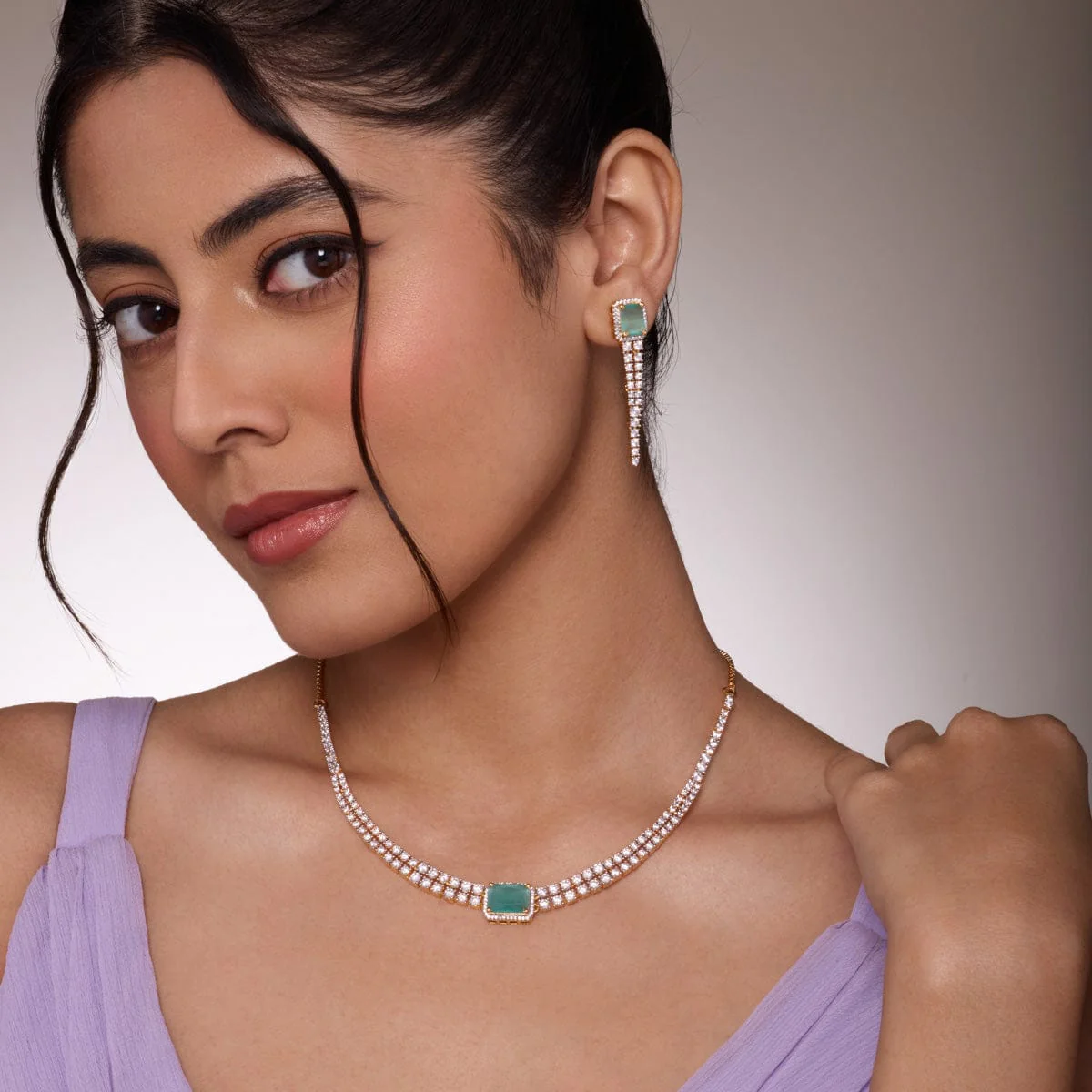 Zircon Necklace 191034 - Image 13