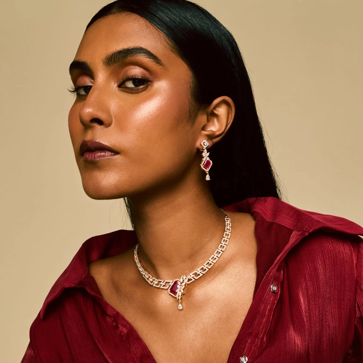 Zircon Necklace 191701 - Image 3