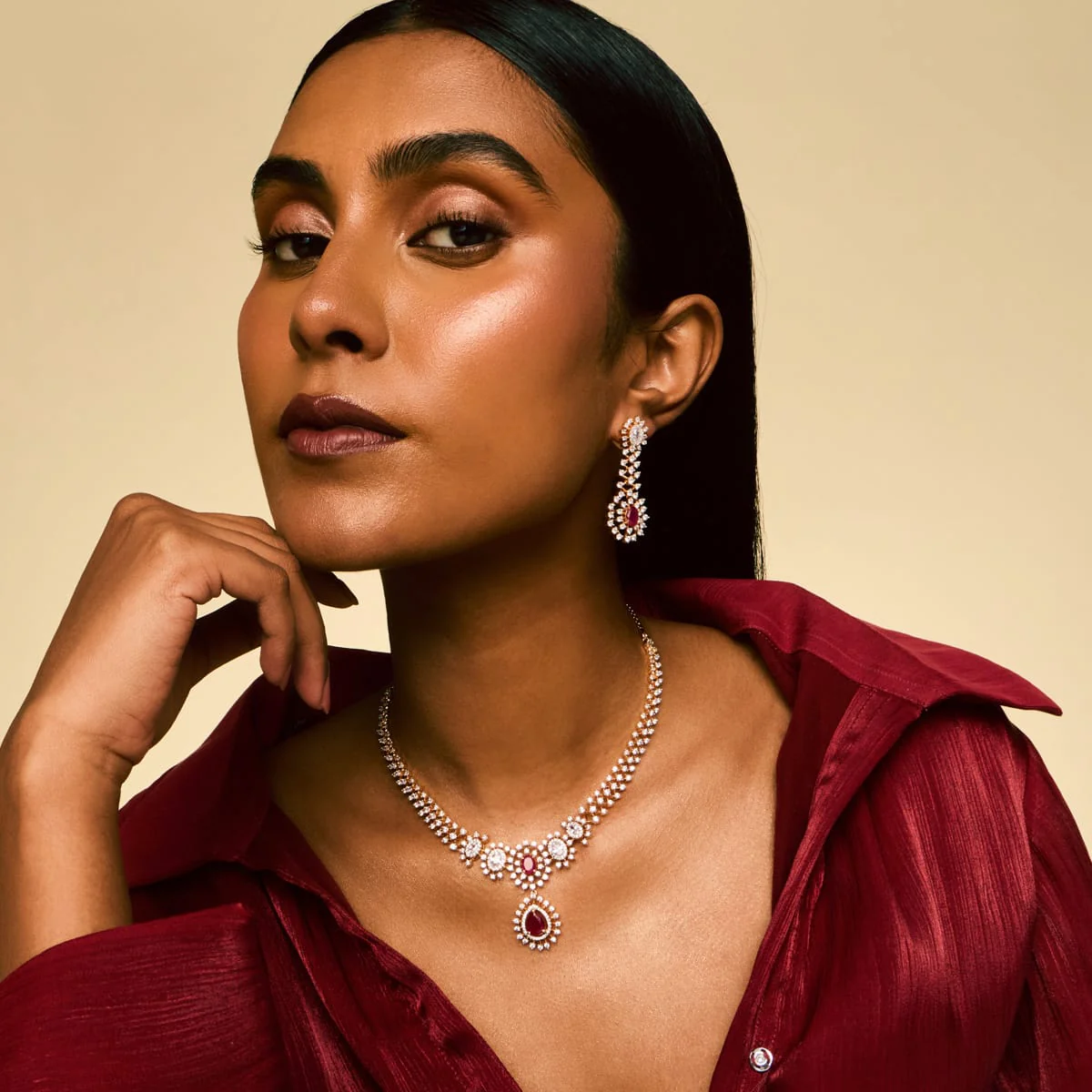 Zircon Necklace 191702 - Image 3