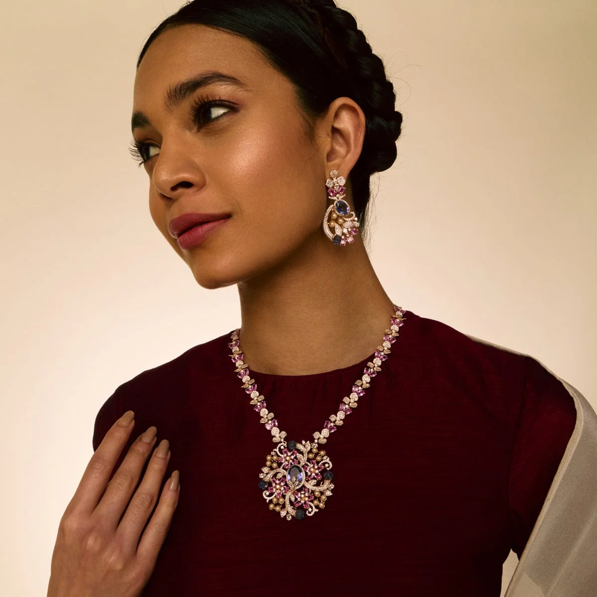 Zircon Necklace 192401 - Image 8