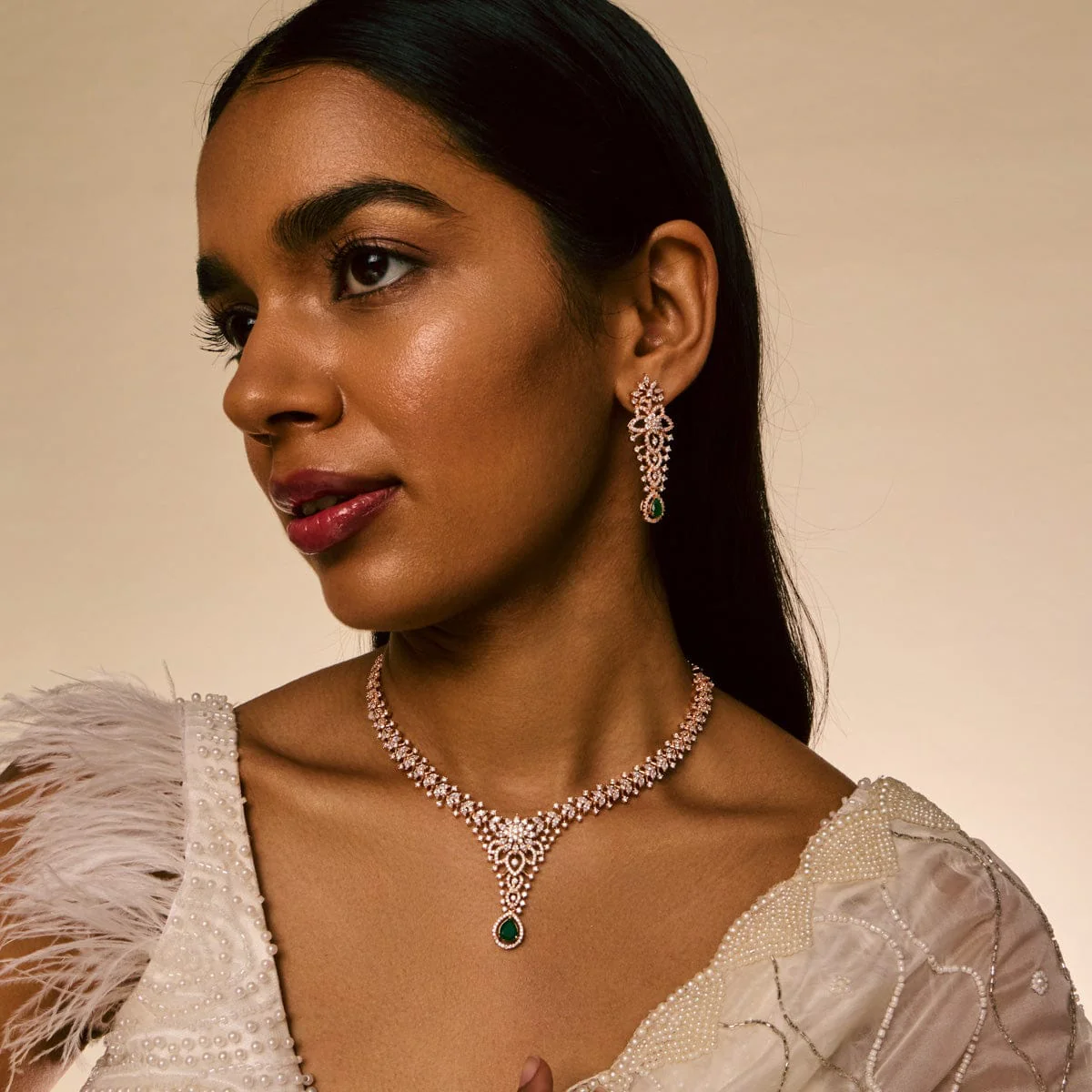 Zircon Necklace 195634 - Image 8