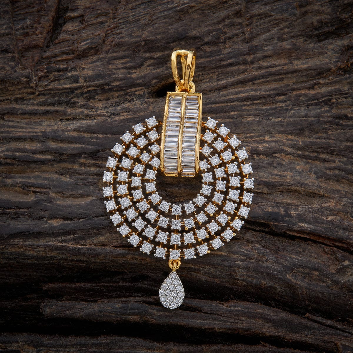 Zircon Pendant Earring 152945 - Image 2
