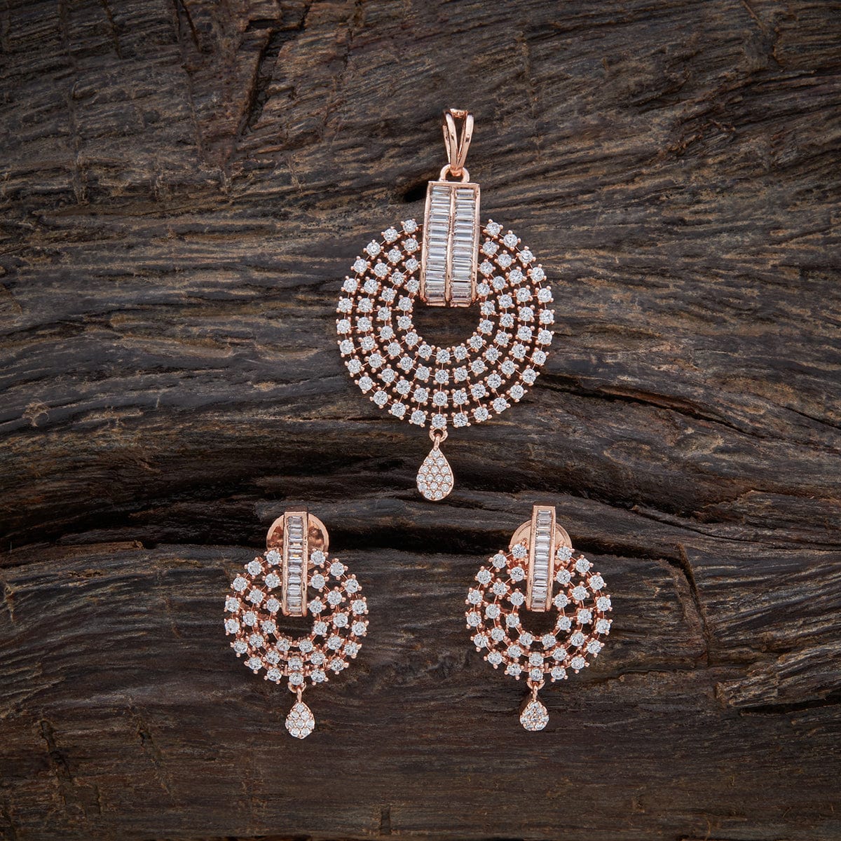 Zircon Pendant Earring 152945 - Image 3
