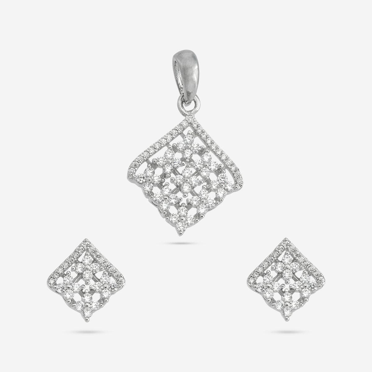 Zircon Pendant Earring 170678 - Image 4