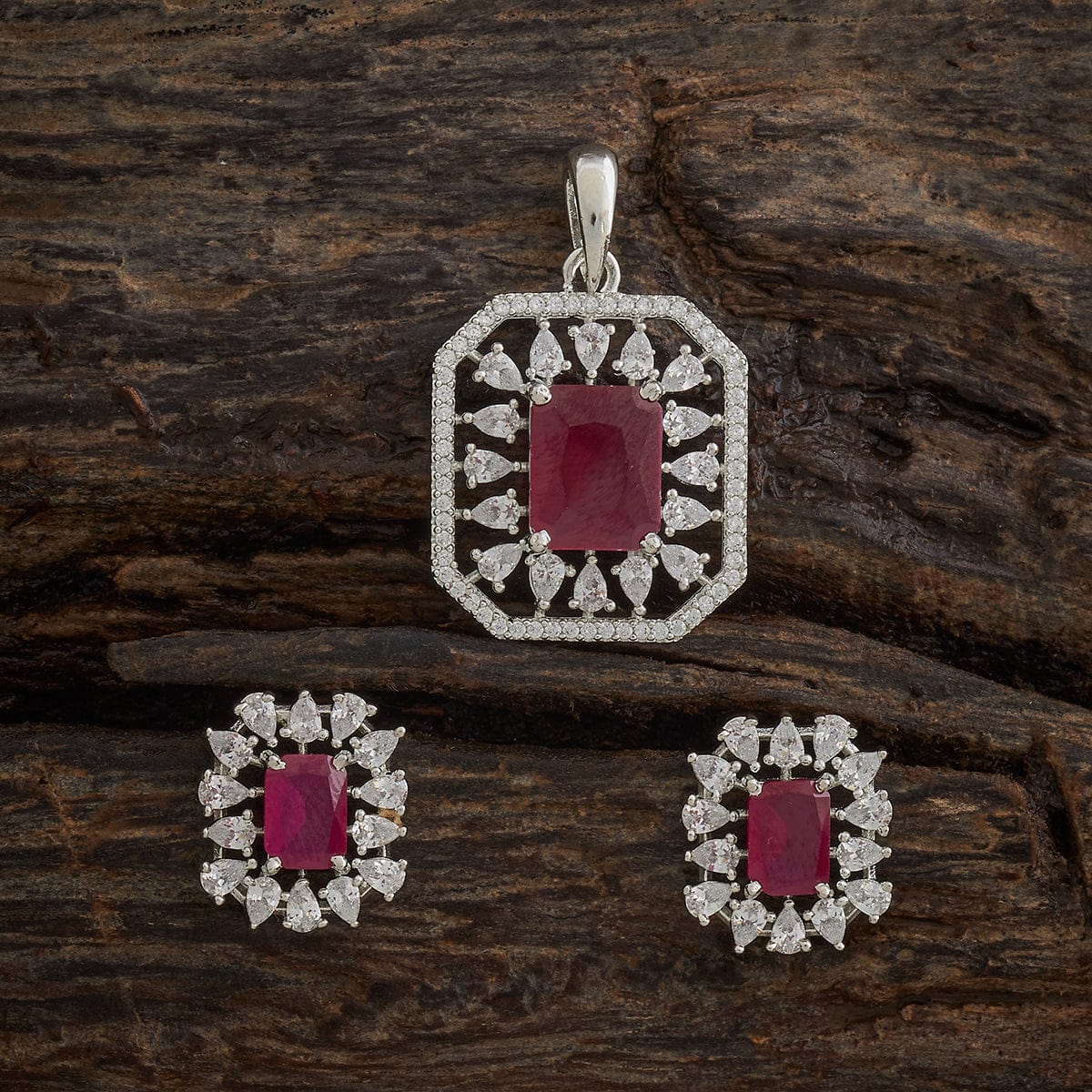 Zircon Pendant Earring 182056 - Image 4