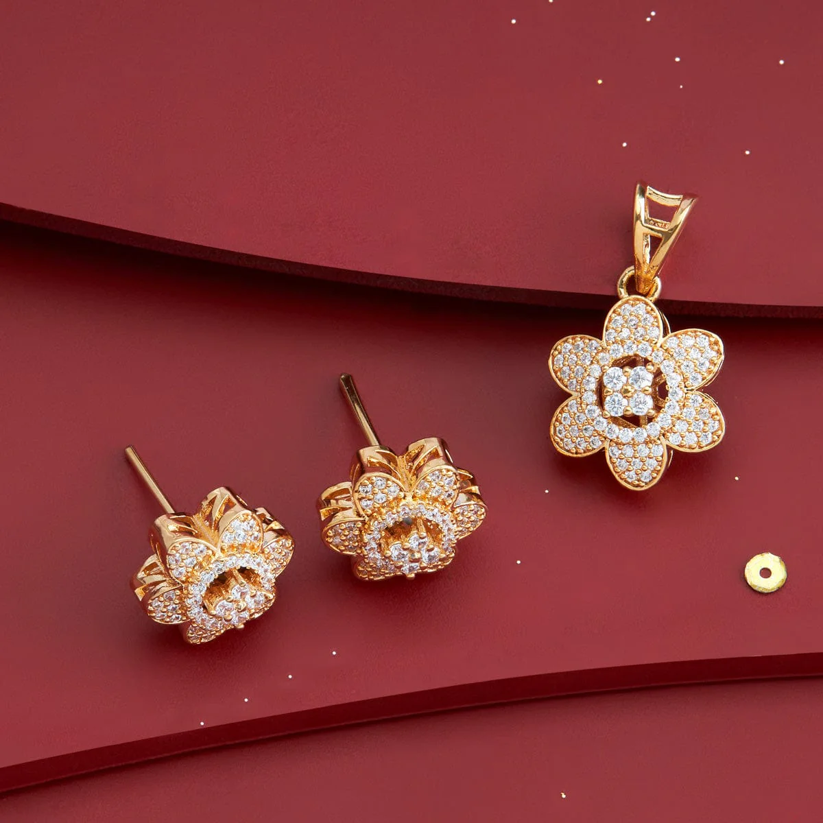 Zircon Pendant Earring 182484 - Image 2