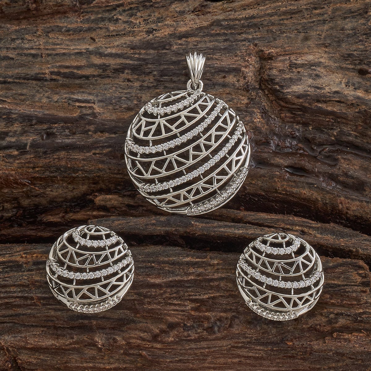 Zircon Pendant Earring 184738 - Image 5