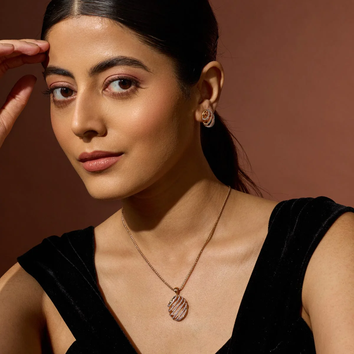 Zircon Pendant Earring 187700 - Image 3