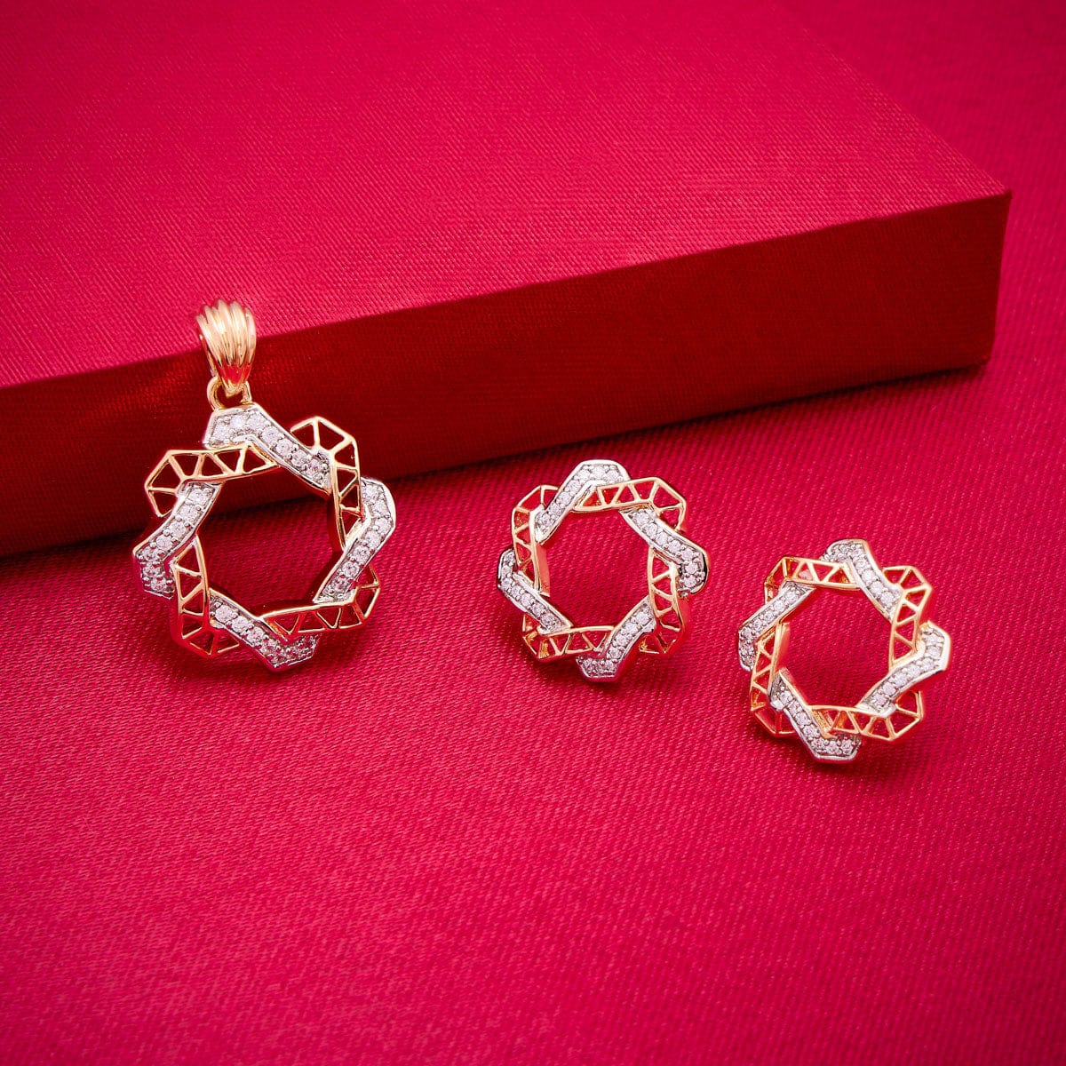 Zircon Pendant Earring 187701 - Image 2
