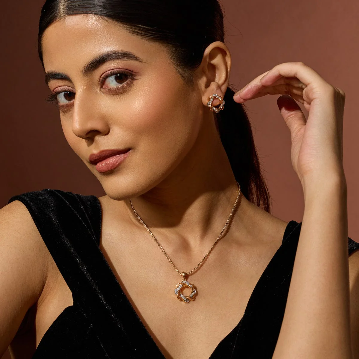 Zircon Pendant Earring 187701 - Image 3