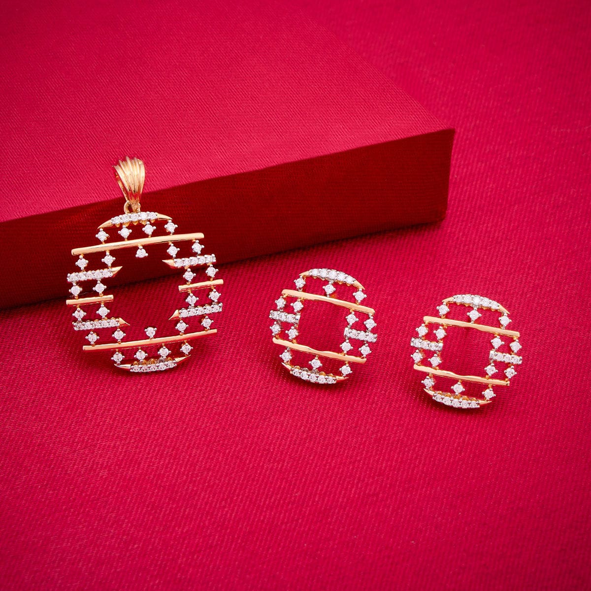 Zircon Pendant Earring 187702 - Image 2