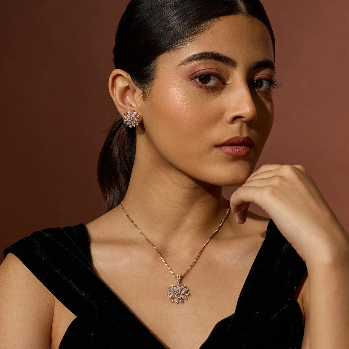 Zircon Pendant Earring 188773 - Image 3