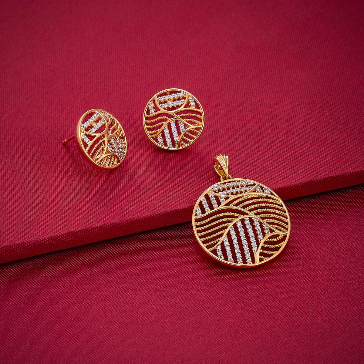 Zircon Pendant Earring 189246 - Image 2