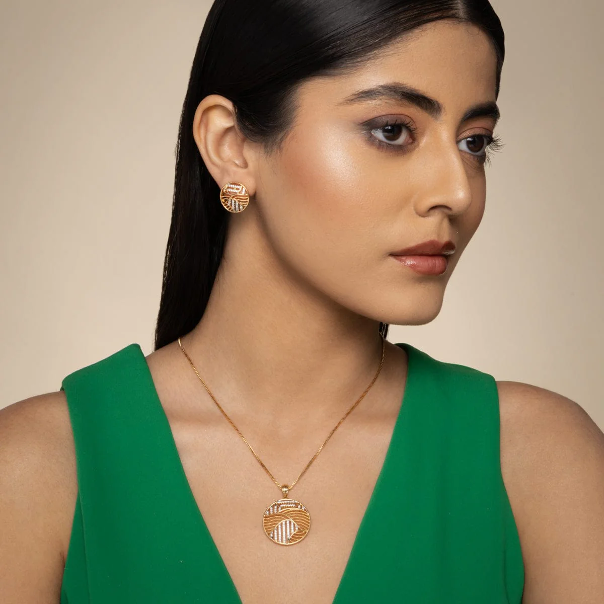 Zircon Pendant Earring 189246 - Image 3