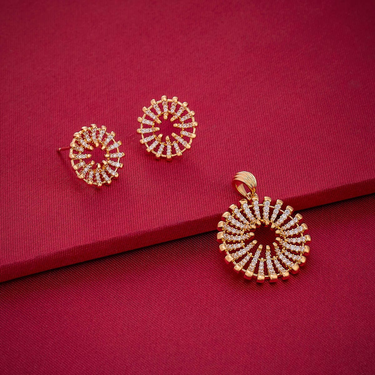 Zircon Pendant Earring 189247 - Image 2