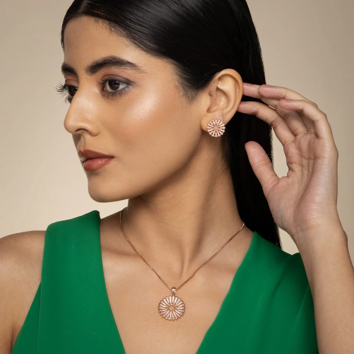 Zircon Pendant Earring 189247 - Image 7