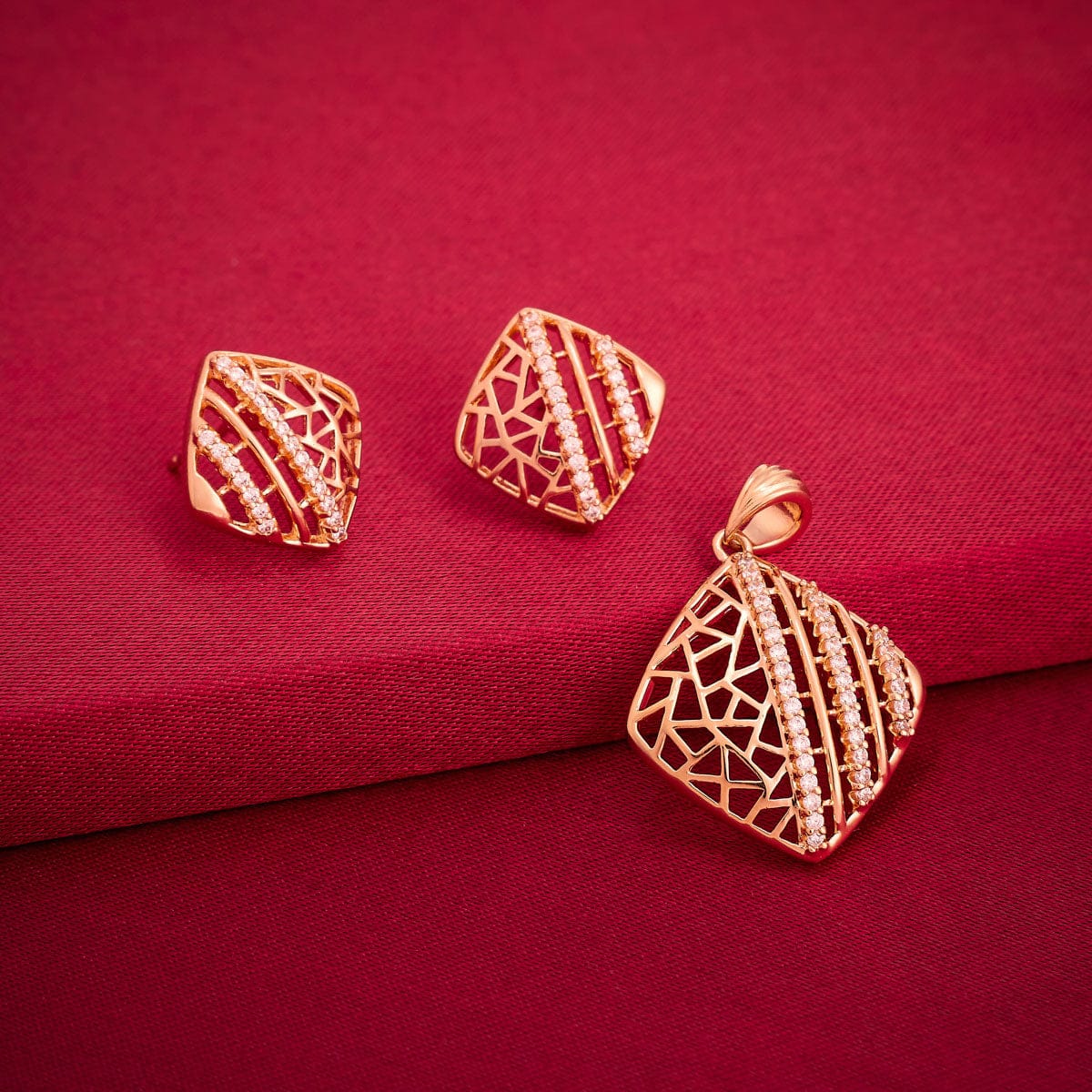 Zircon Pendant Earring 191783 - Image 2