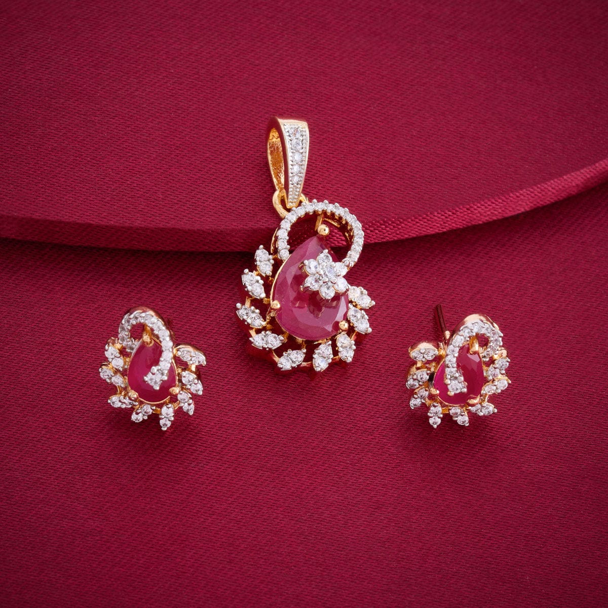 Zircon Pendant Earring 193732 - Image 2