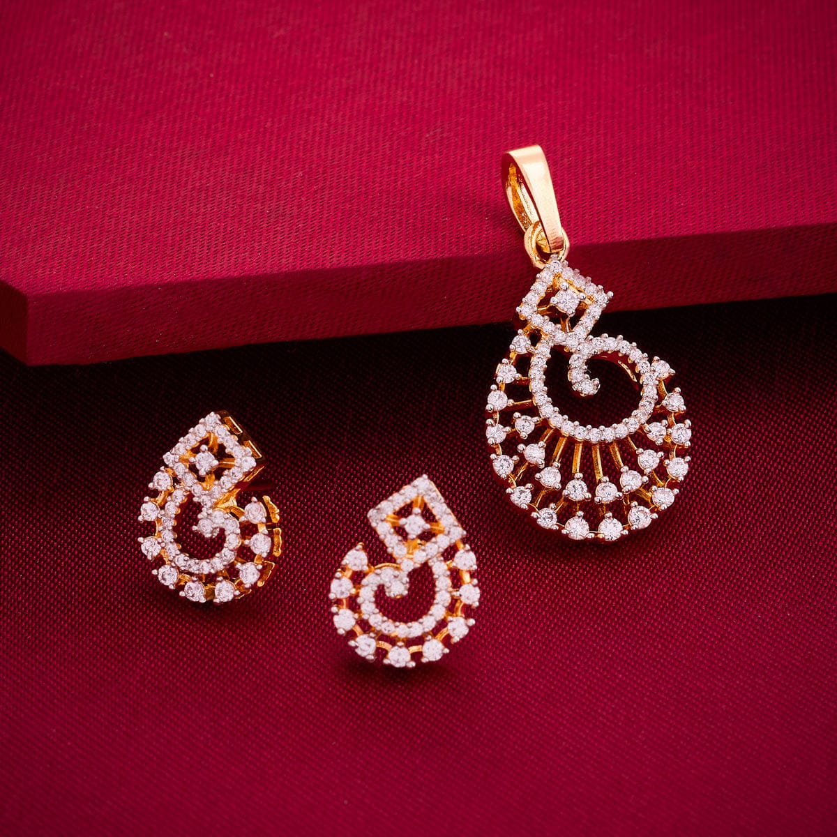 Zircon Pendant Earring 193733 - Image 2