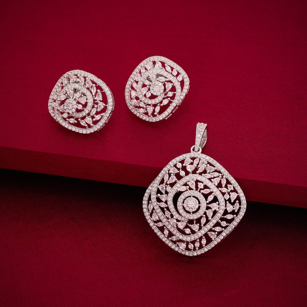 Zircon Pendant Earring 195230 - Image 2
