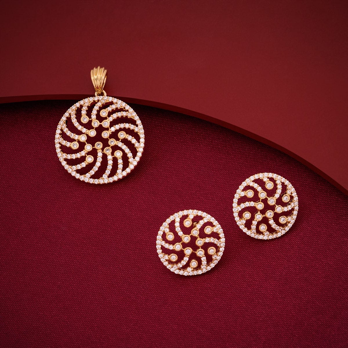 Zircon Pendant Earring 196908 - Image 2