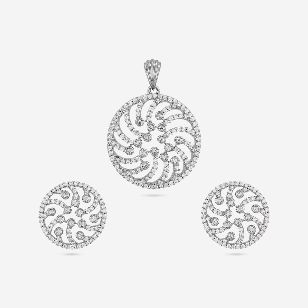 Zircon Pendant Earring 196908 - Image 5