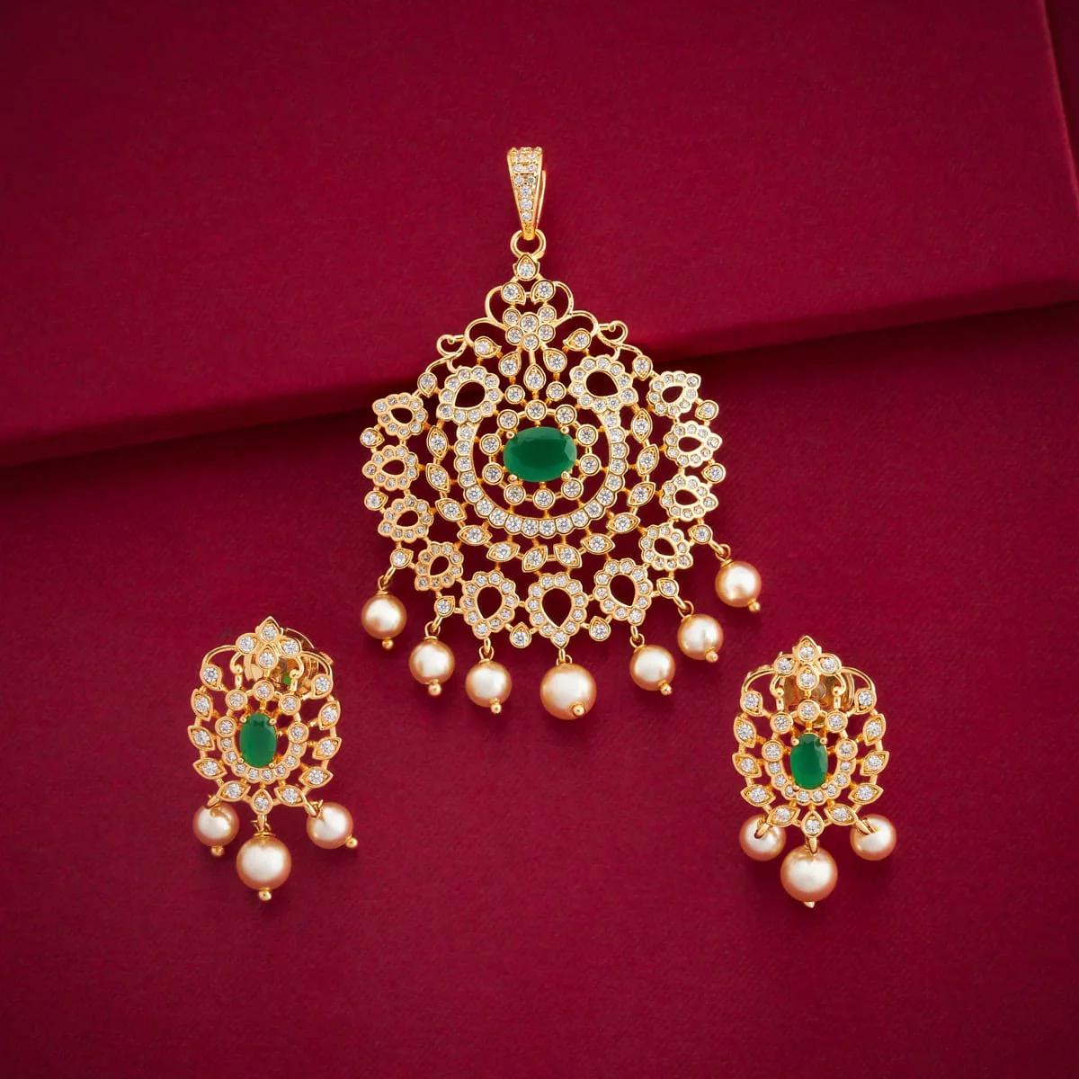 Zircon Pendant Earring 197138 - Image 6