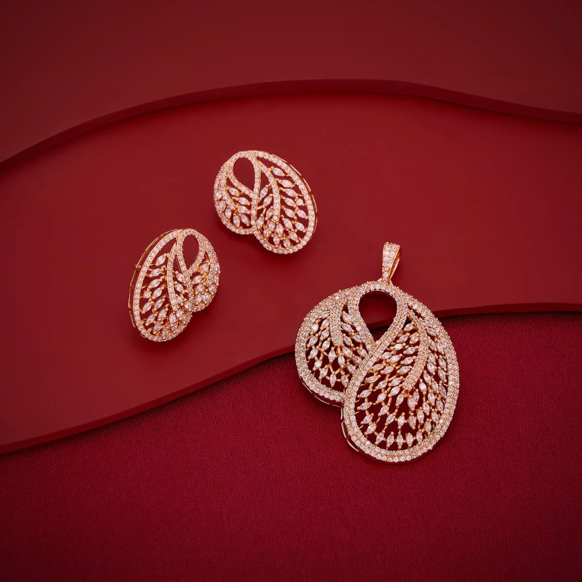 Zircon Pendant Earring 197161 - Image 7