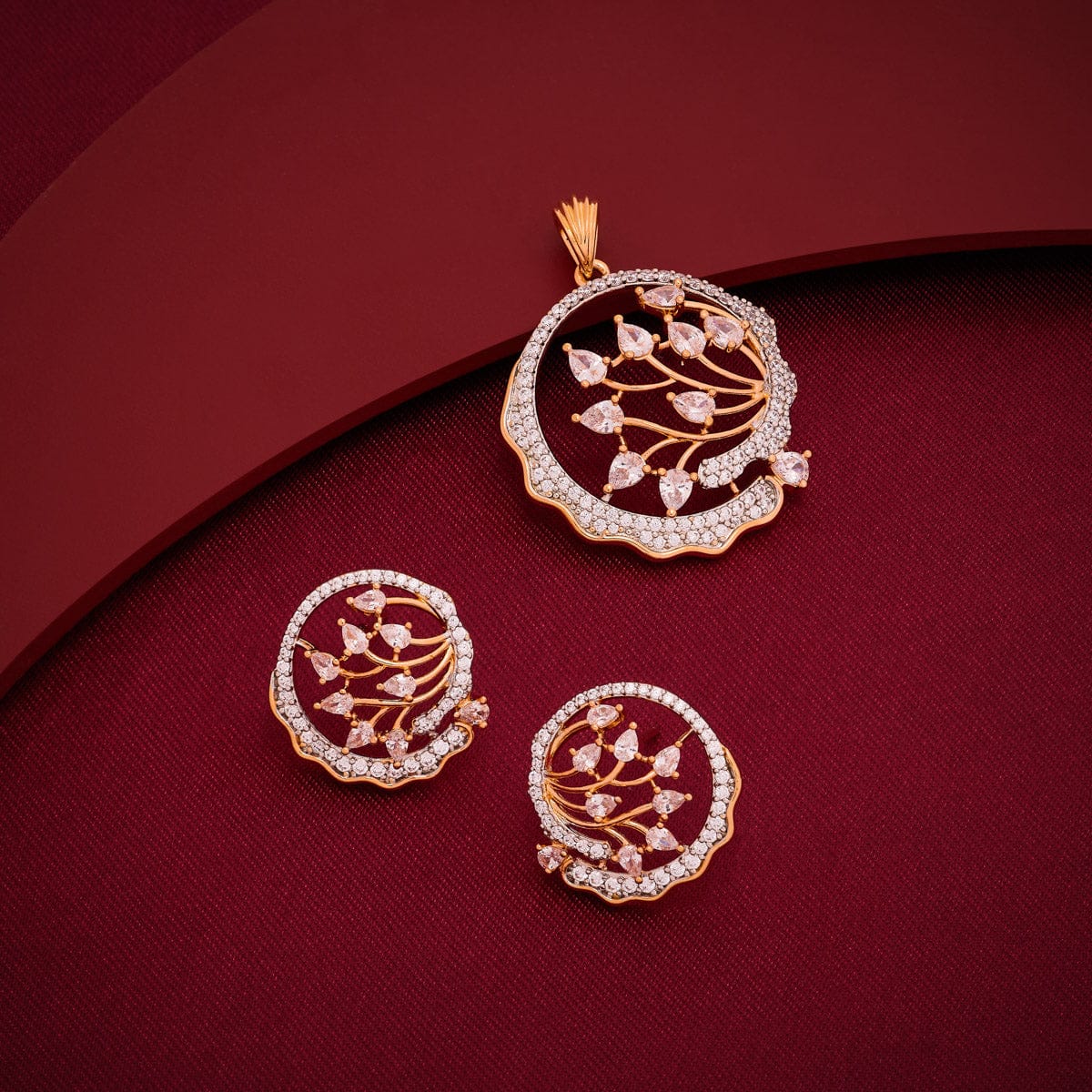 Zircon Pendant Earring 197207 - Image 2
