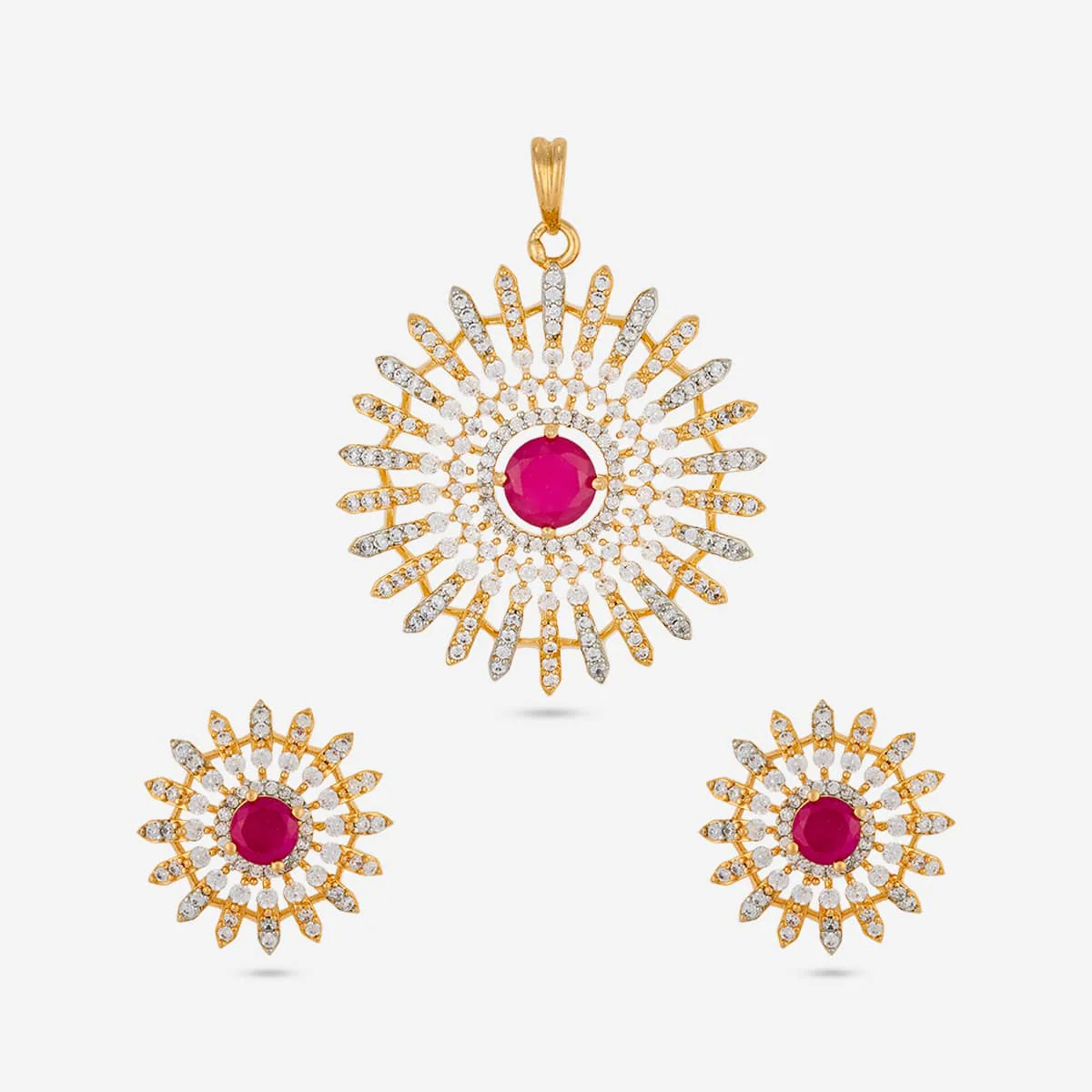 Zircon Pendant Earring 197433