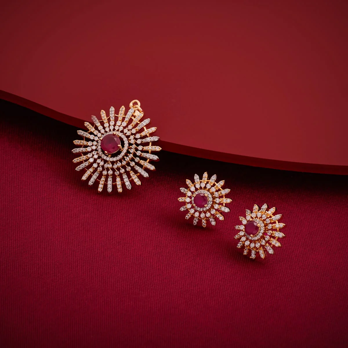 Zircon Pendant Earring 197433 - Image 2